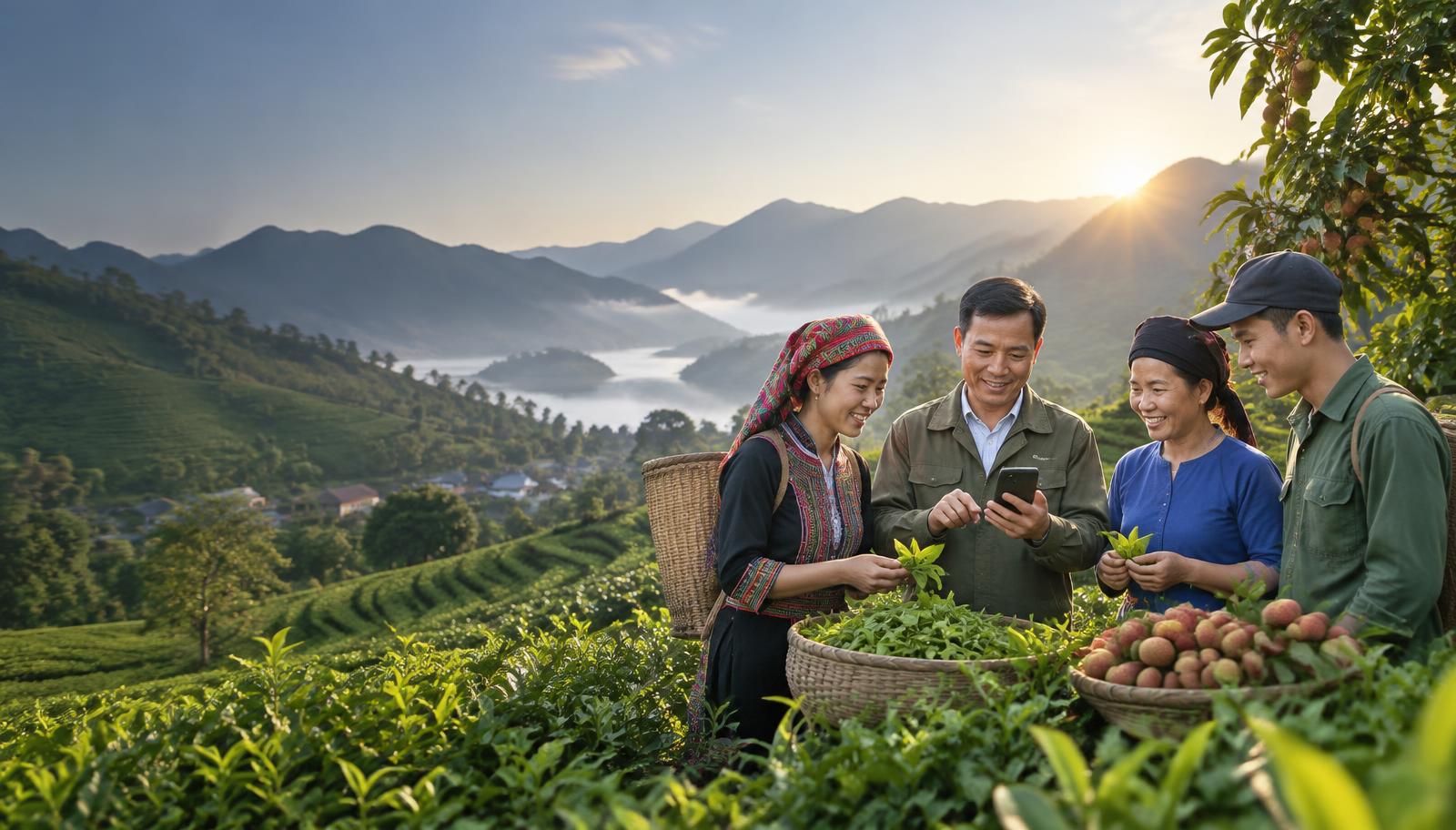 Cán bộ Hợp tác xã ứng dụng công nghệ tại vùng nông nghiệp Sơn La